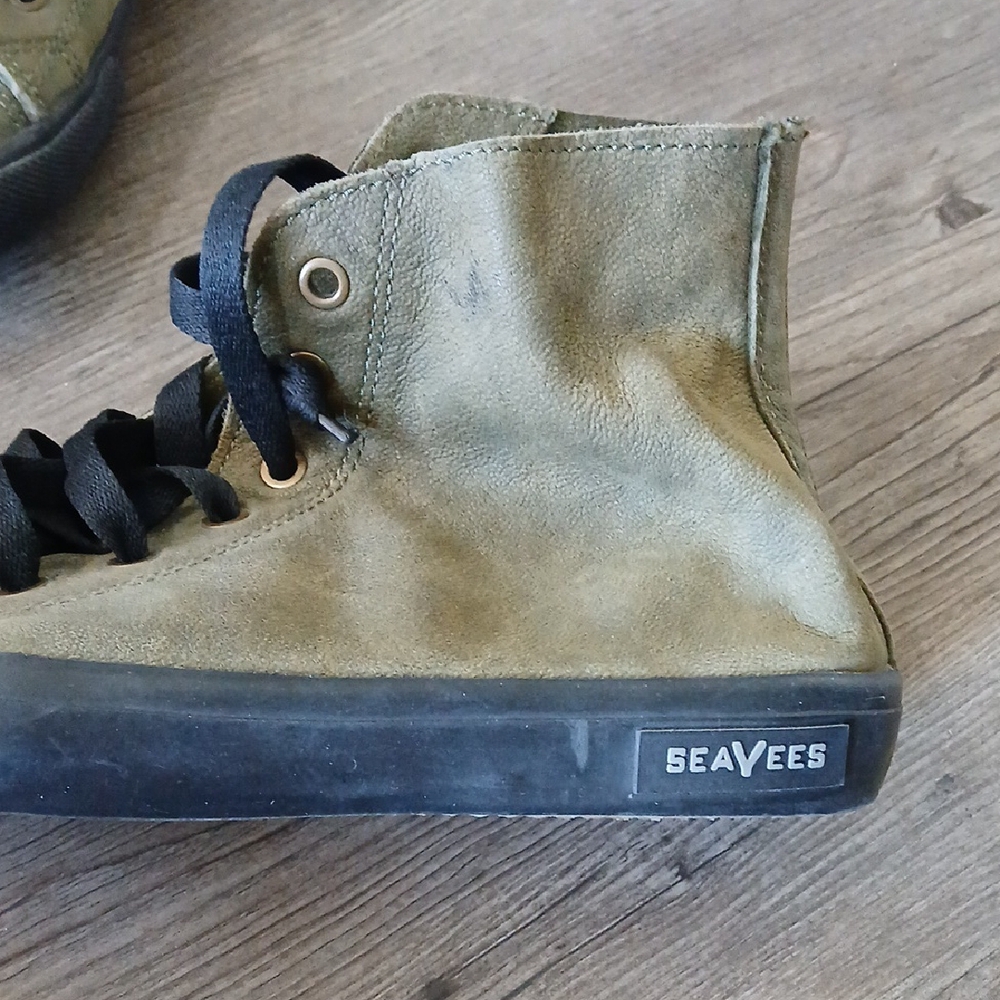 SeaVees Army Issue Sneakers High-Top Vintage-Inspired - Picture 2 of 4